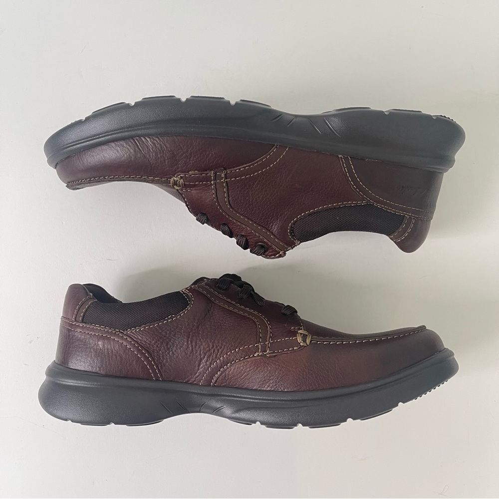 Clarks Mens Bradley Vibe Moc Toe Sneaker In Tan Tumble - New In Box -Reemoly - Picture 9 of 16